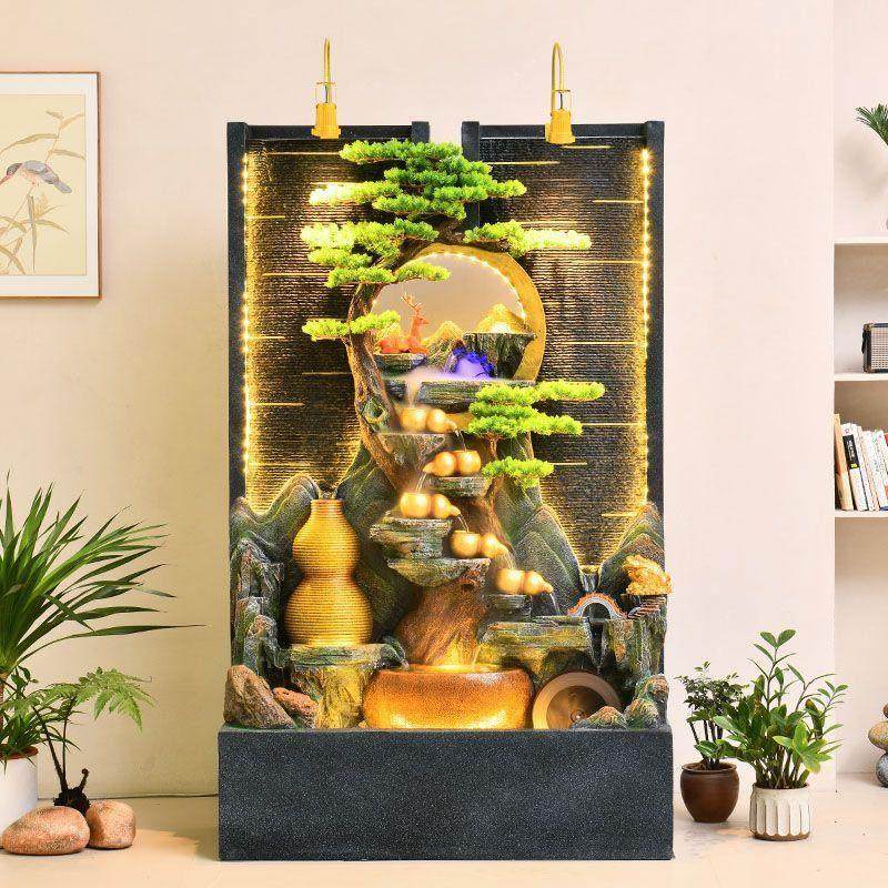 水幕墙流水摆件别墅公司庭院屏风隔断大型假山装饰水循环喷泉乔迁,家居饰品,流水摆件,淘宝优惠券,粉丝福利购,淘宝优惠卷