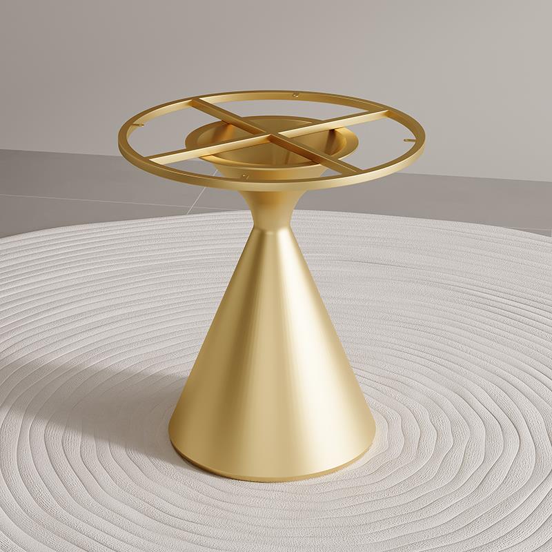 茶桌腿铁艺大理石支架阳台岩板桌腿茶几圆形桌脚餐桌桌架金属底座