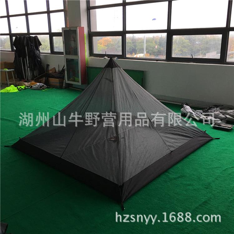 厂家定制贴牌无杆便携露营帐篷超轻户外装备野营用品金字塔蚊帐