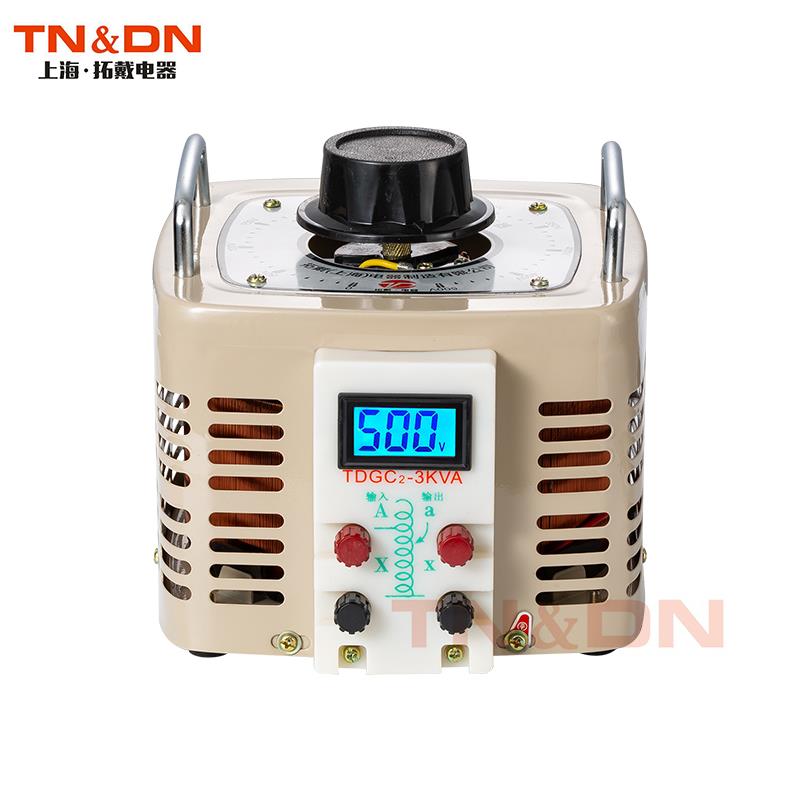 全铜TDGC2-3000W单相接触式调压器3KW输出可调0-250V300V400V500V