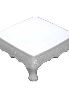 德化白瓷开业摆件花盆花瓶陶瓷龙底座仿古壶承香炉鱼缸架茶宠茶道