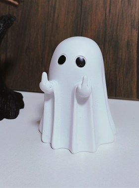 小幽灵吓吓你~创意万圣节可爱幽灵摆件创意桌面装饰品送朋友礼物