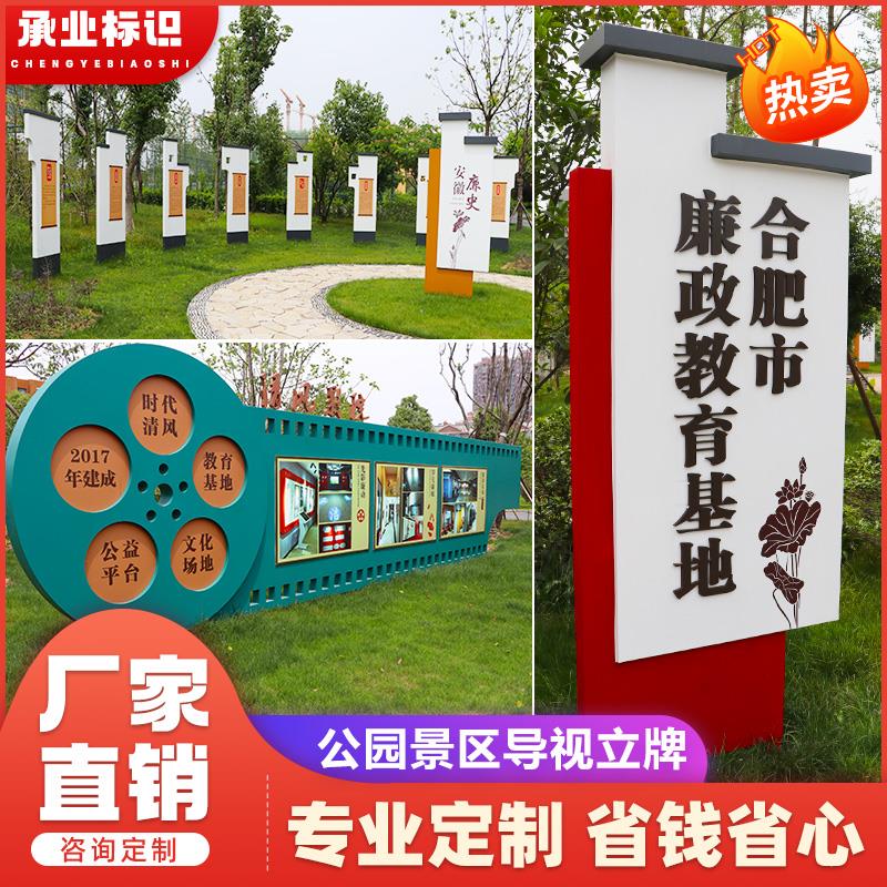 户外立式导向牌公园指示牌商场指引牌路牌广告牌精神堡垒定制