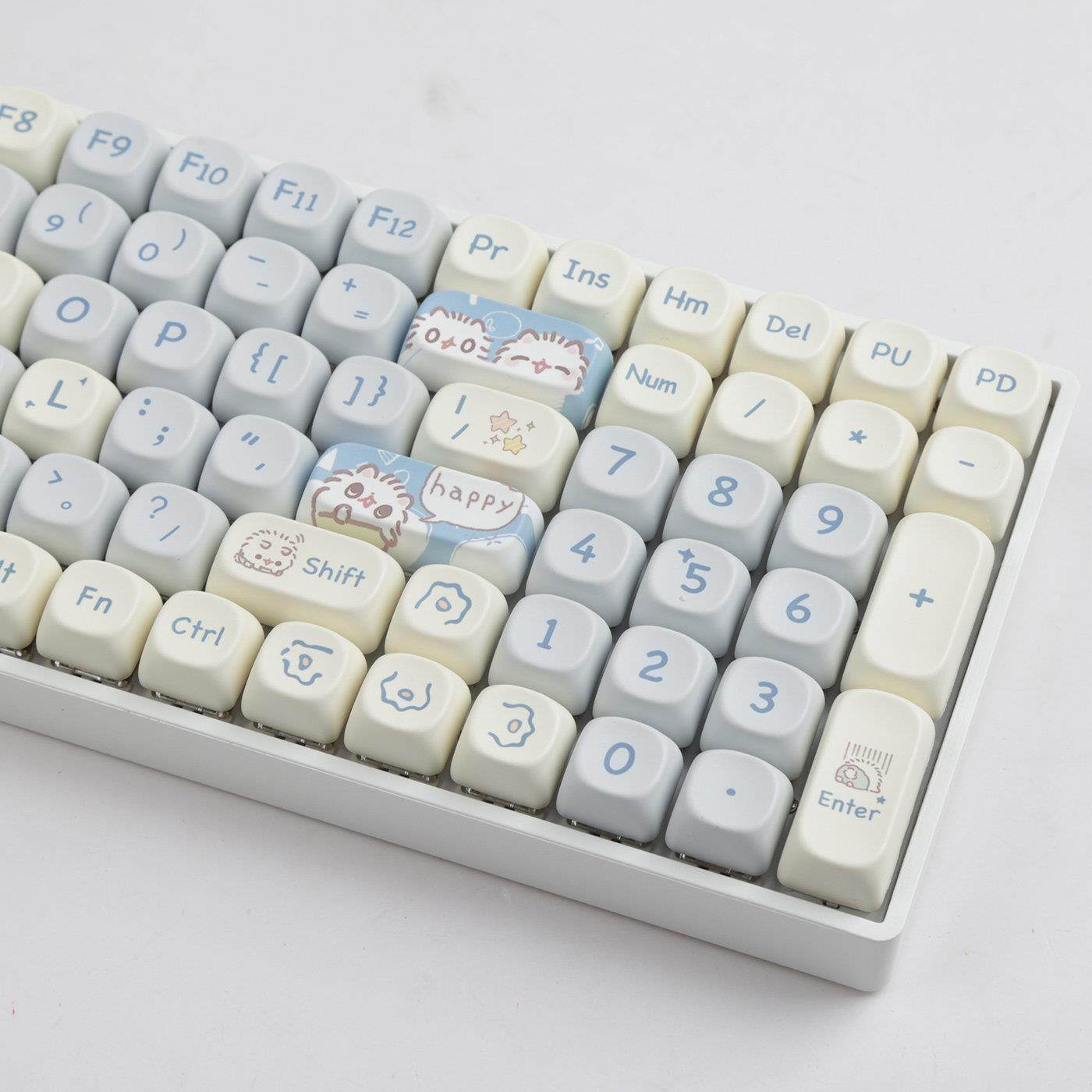 MK100完整成品配列机械键盘三模套件RGB静音轴麻将音客制化热插拔