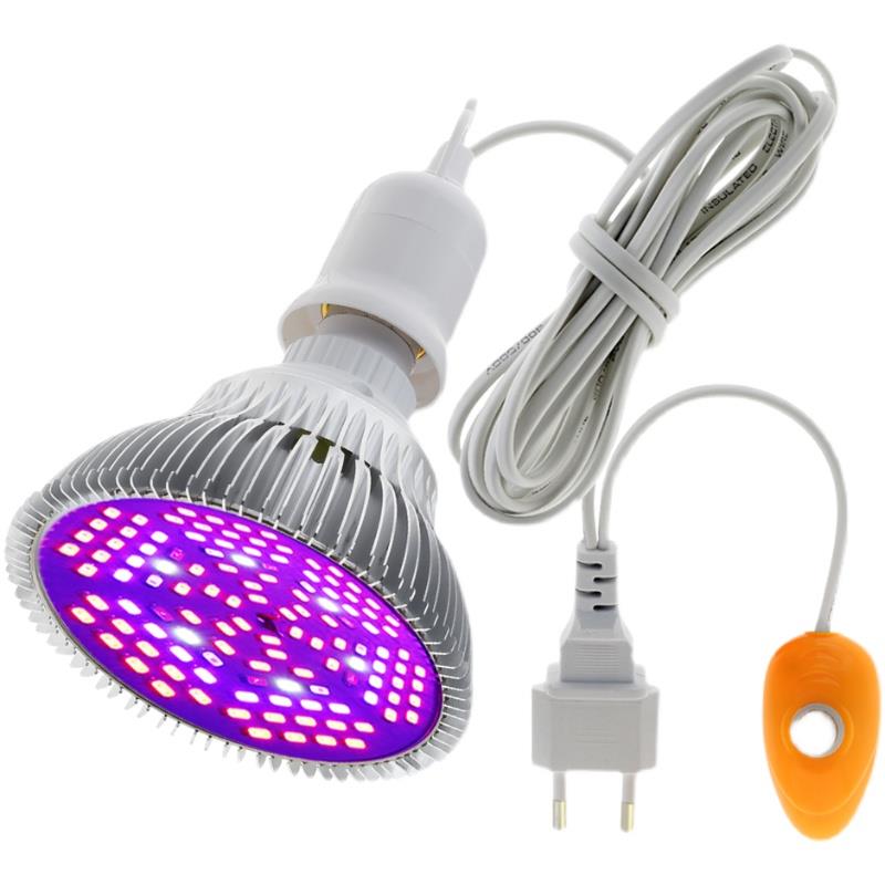 多肉上色补光灯全光谱LED植物生长灯泡家用花卉绿植室内彷太阳光