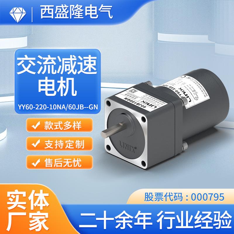 电机交流减速电机YY60-220-10NA/6OJB--GN量大价优高效