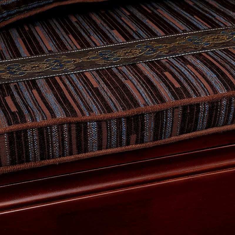 新中式太师椅坐垫红木沙发官帽椅茶椅垫加厚海绵垫圈椅垫定制座垫