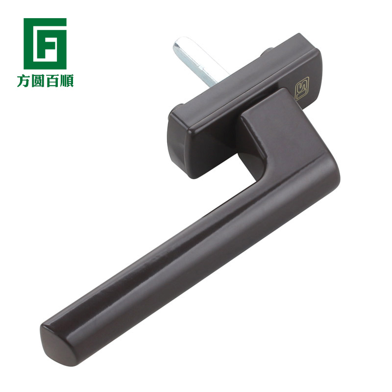 断桥铝平开门窗执手方轴方杆配件锁拉手门把手塑钢窗户老式传动