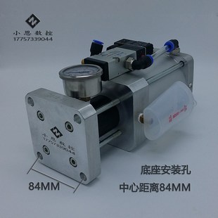 台湾豪澄台景四轴转台专用增压缸四轴刹车增压器气动气转液增压缸