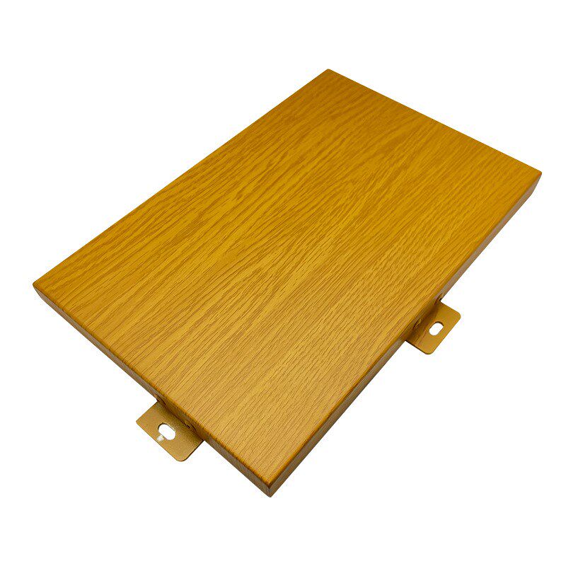 3D木纹铝e单板冲孔雕花门头腐蚀4D热转印木纹氟碳铝单板木纹窗花