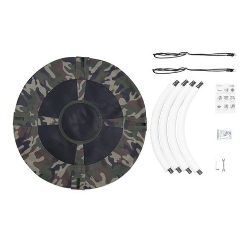 跨境户外庭院儿童秋千100CM圆形吊床牛津布秋千600VD圆盘小孩摇椅