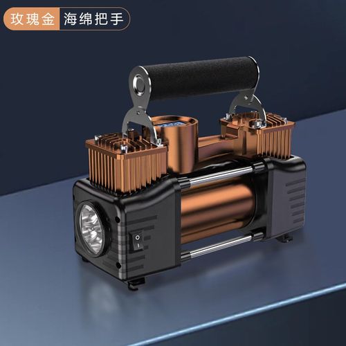 车载充气泵家用轮胎双缸12Vx便携式打气泵多功能打气泵汽车充气泵
