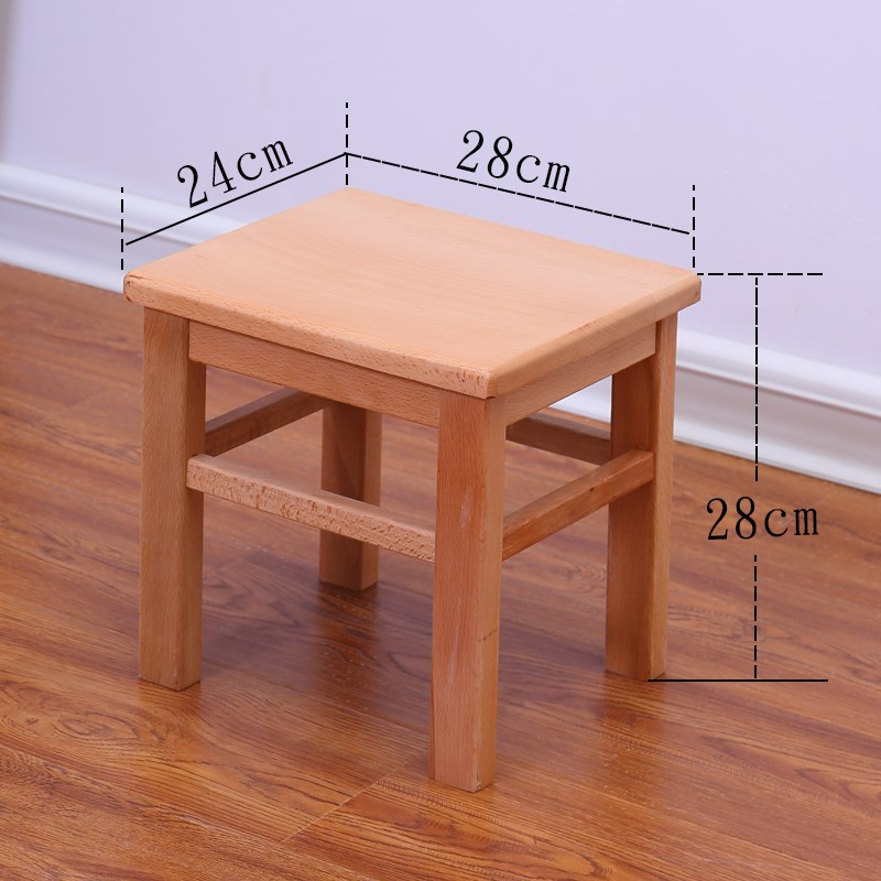 新款加厚实木凳子家用四脚餐桌凳加强G整装学校学生板凳车间方凳