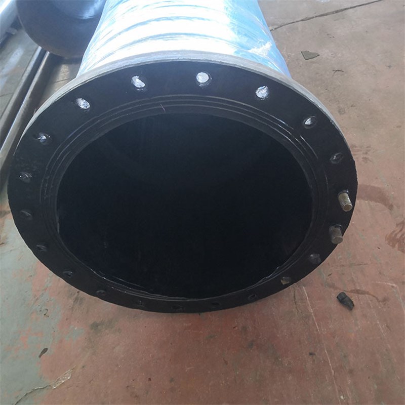 大口径耐磨钢丝胶管吸沙吸排y水橡胶管法兰疏浚矿用输送泥浆胶管