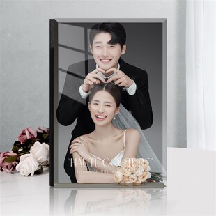 水晶相册定制高端婚纱照相册本打印成册纪念册儿童照个Z人写真