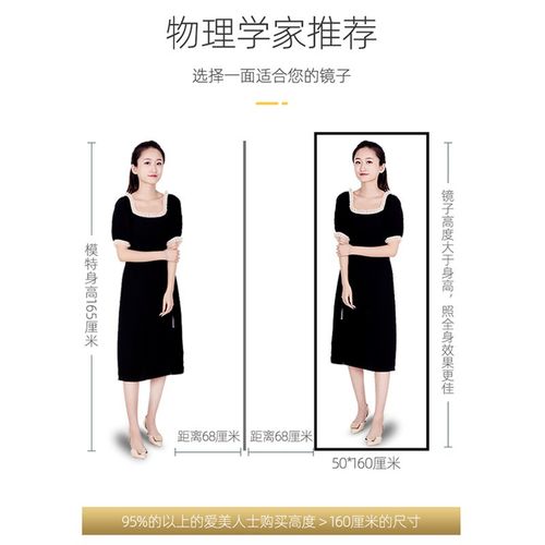 家用穿衣镜女生卧室试衣落v地小户型墙上镜出租屋贴墙立式长条镜