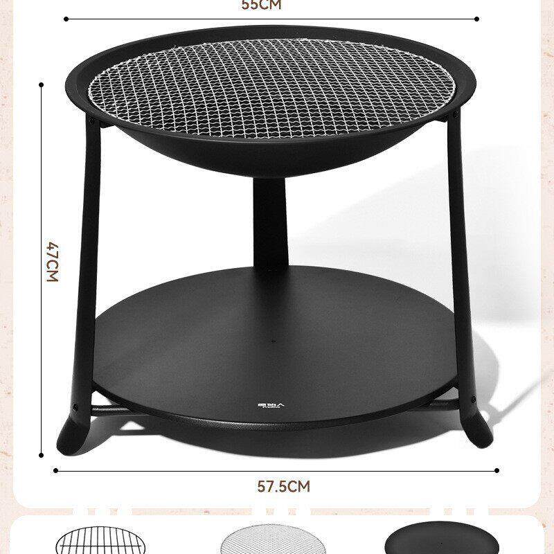 围炉煮茶桌烧烤炉家用室内烤火炉套装器具全套户外烧烤架盆其他无