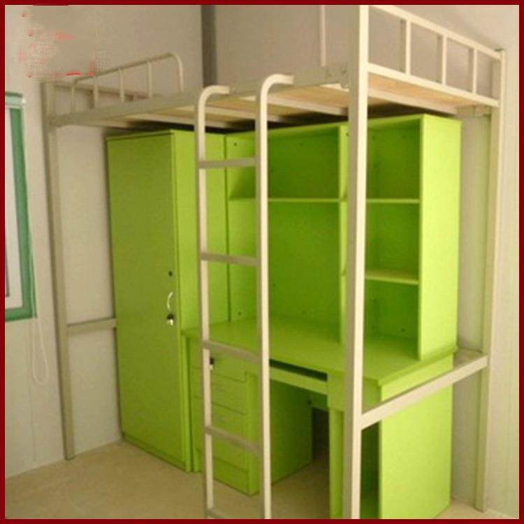 学生宿舍公寓床大学生员工铁床宿舍带书桌带柜子高低床组合,住宅家具,铁艺/钢木床,淘宝优惠券,粉丝福利购,淘宝优惠卷