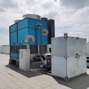 冷却水塔不锈钢盘管高效换热户外型全封闭风机 试验箱配套闭式