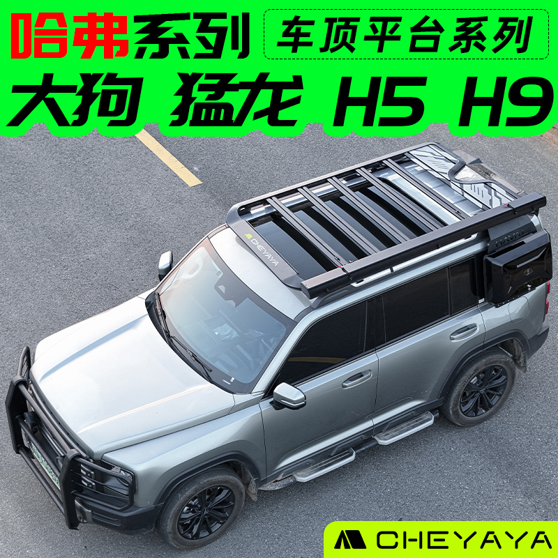 哈弗大狗车顶平台猛龙行李架新H5行李框横杆哈佛H9改装侧爬梯书包