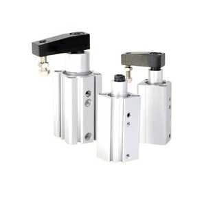 气动旋转夹紧气缸QCK/MKB16/32-10L-20R/25/40/50/63转角下压90度