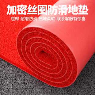 可裁剪门口丝圈地垫加厚塑料地板脚垫防水地毯入户门垫子防滑垫