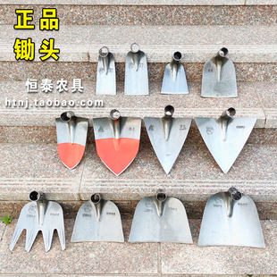 全钢锄头农用工具小锄加厚挖笋家用种菜挖土开荒开垦开山翻地农具