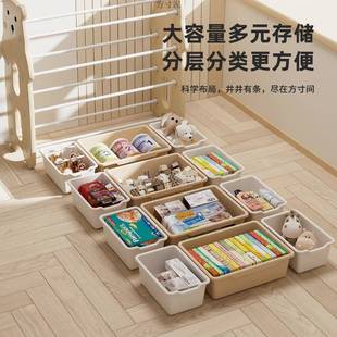 儿童具收纳架储物柜宝分宝类整理见详情箱婴玩幼儿置物架多层家用