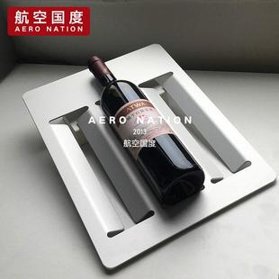 饰航空收纳箱餐车搭配装 红酒收纳层架葡萄酒架摆件家用装 饰酒托