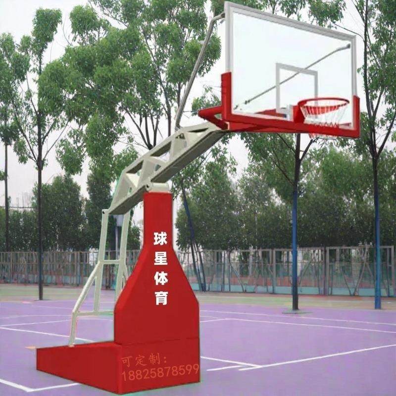 南雄液压式989移动埋地篮架球普宁标准型四台会江门星山球蓝球架