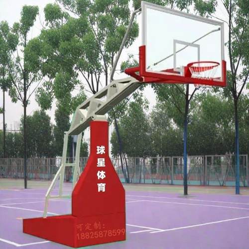 南雄液压式989移动埋地篮架球普宁标准型四台会江门星山球蓝球架