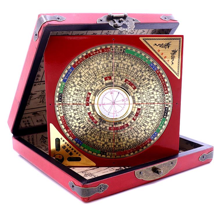 香港纯铜老字号万兴堂罗盘5寸6寸8寸10寸三合综合盘专业高精度