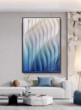 木雕立体现代挂画简约装饰画样板房浮雕肌理壁画沙发背景客厅卧室