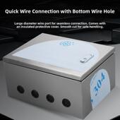 304不锈钢配电箱表面安装 基础箱室外防水电控箱定制加厚控制箱开