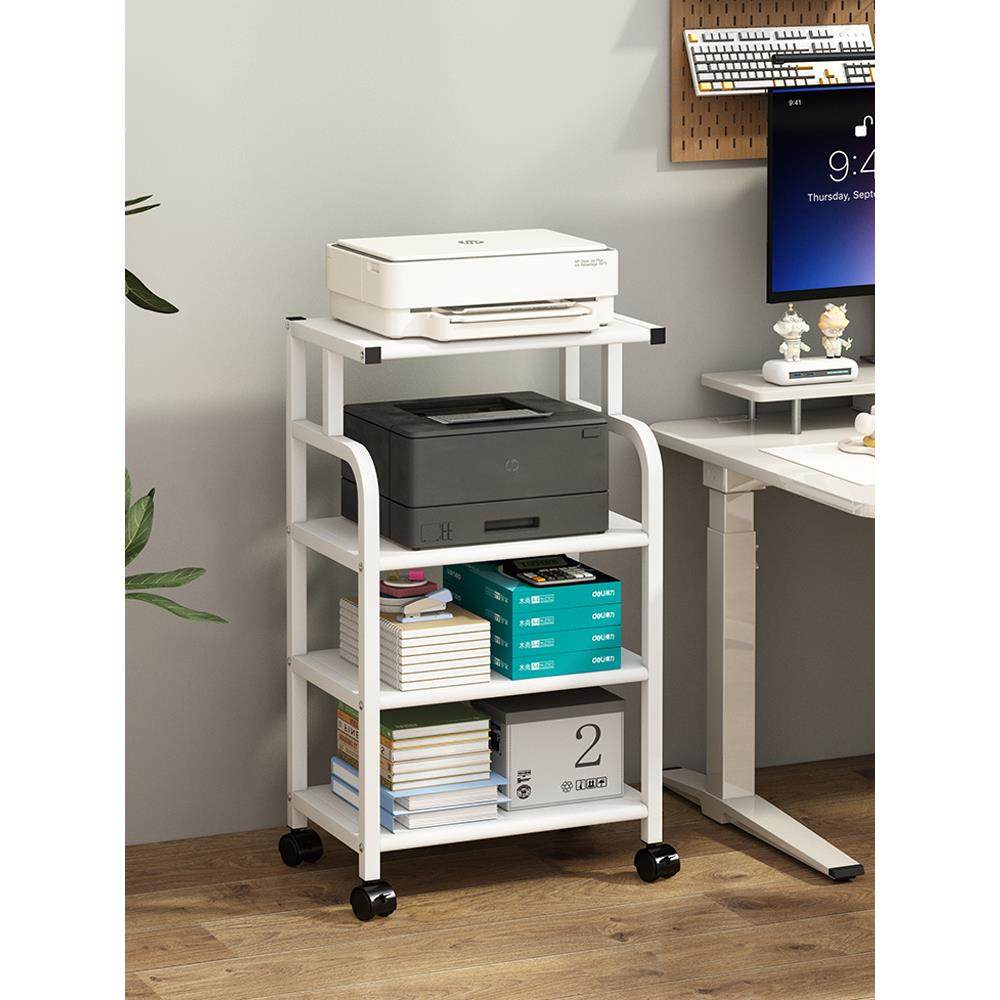 打印机置物架落地办公室多层移动收纳铁艺工位放置柜电脑主机托架,住宅家具,搁板/置物架/家用陈列架,淘宝优惠券,粉丝福利购,淘宝优惠卷