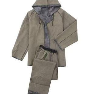 正品老式帆布87式橡胶分体连体长雨衣抗洪抢险防讯劳保矿用加厚