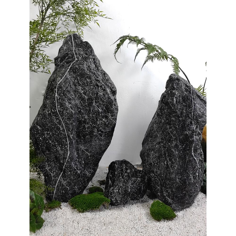 假山造景装饰玻璃钢仿真石头户外庭院花园景观石公园摆件橱窗