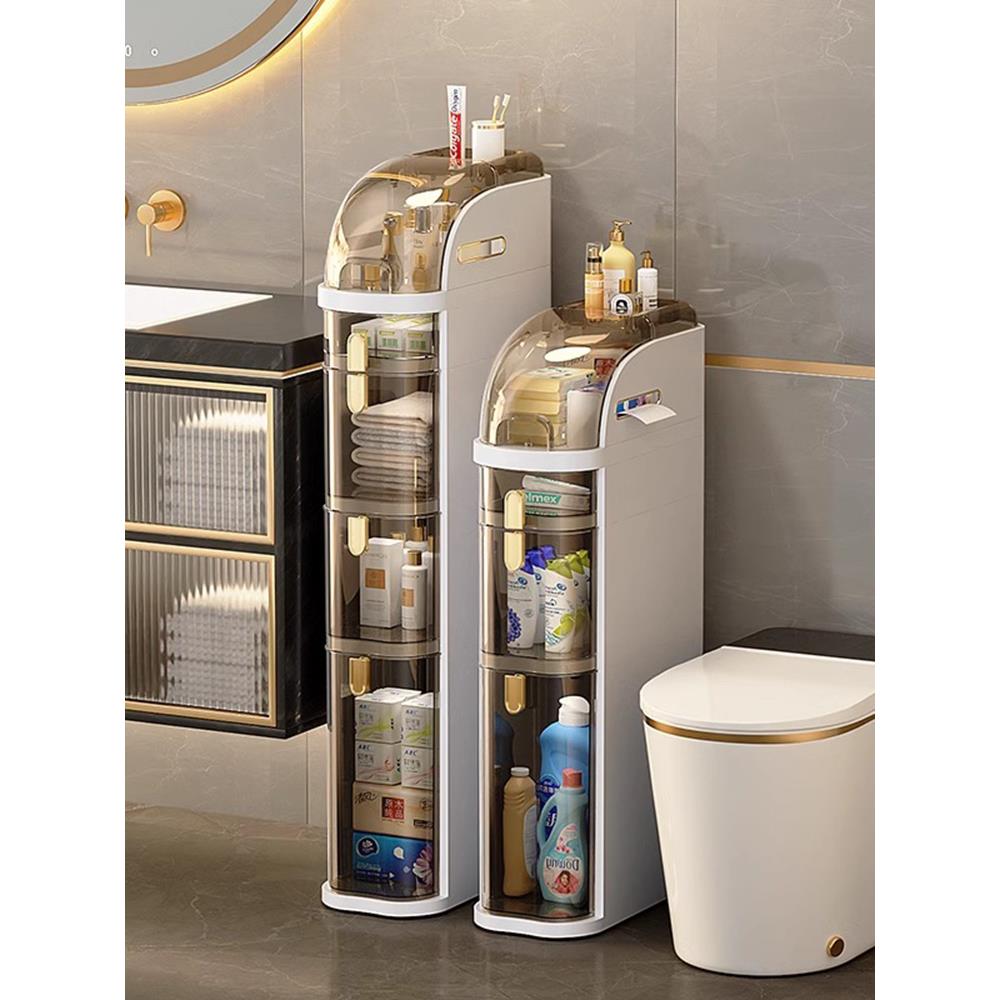 卫生间夹缝收纳柜置物架家用厨房收纳架多层抽屉式厕所窄缝置物柜