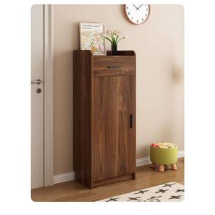 实木超窄鞋柜家用门口楼道外小户型新款2025爆款入户玄关柜子30cm