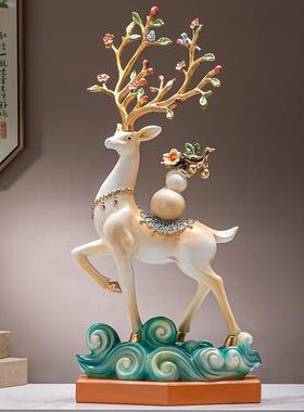 采购产品地板装饰，吸引财富，麋鹿，家居配件，客厅电视柜，墙柜