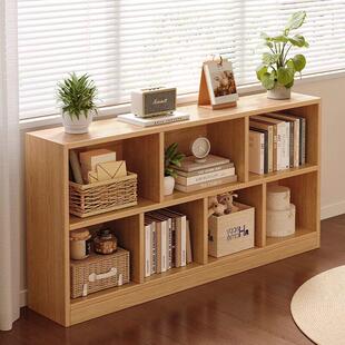 简易书架落地置物架客厅组合柜家用柜子收纳柜卧室置物柜矮柜书柜