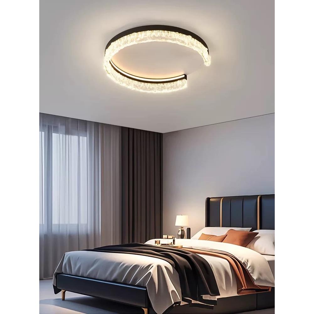 全光谱高端创意水晶主卧室灯2025意大利风格大气房间灯眼睛保护卧