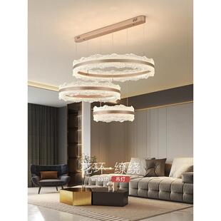 现代无障碍豪华风格客厅吊灯高端设计主灯2025新意大利圆形大气大