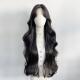 蕾丝假发85cm中分黑色长卷发八字浏海手织整顶韩式 大波浪女全头套