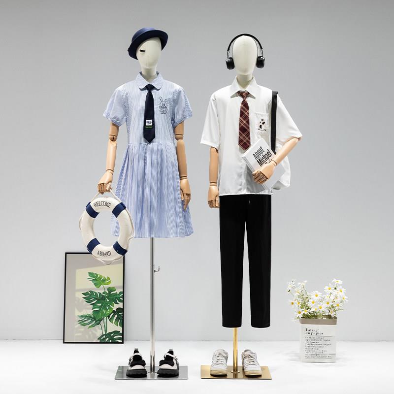 青少年大童装店儿童模特道具半身人偶人台男女衣服模特展示架全身