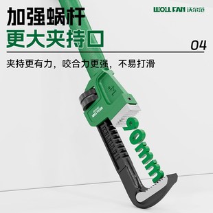 重型伸缩管钳扳手大开口多功能万用管子钳喉钳家用快速水管钳大号