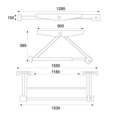 通润 小举型汽汽车提TAL15001升机倾式汽斜车举升机迷你车升机