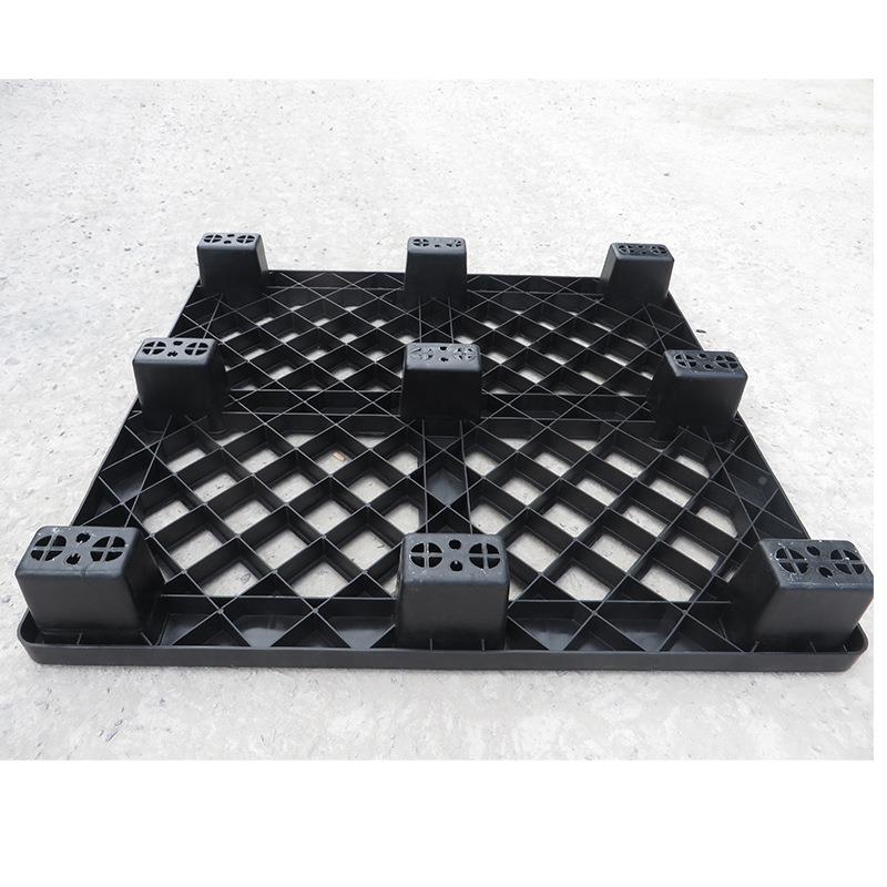 厂供应一次性回出料口塑料托YUL盘 黑蓝色冷冻塑料托盘 明欧亚家