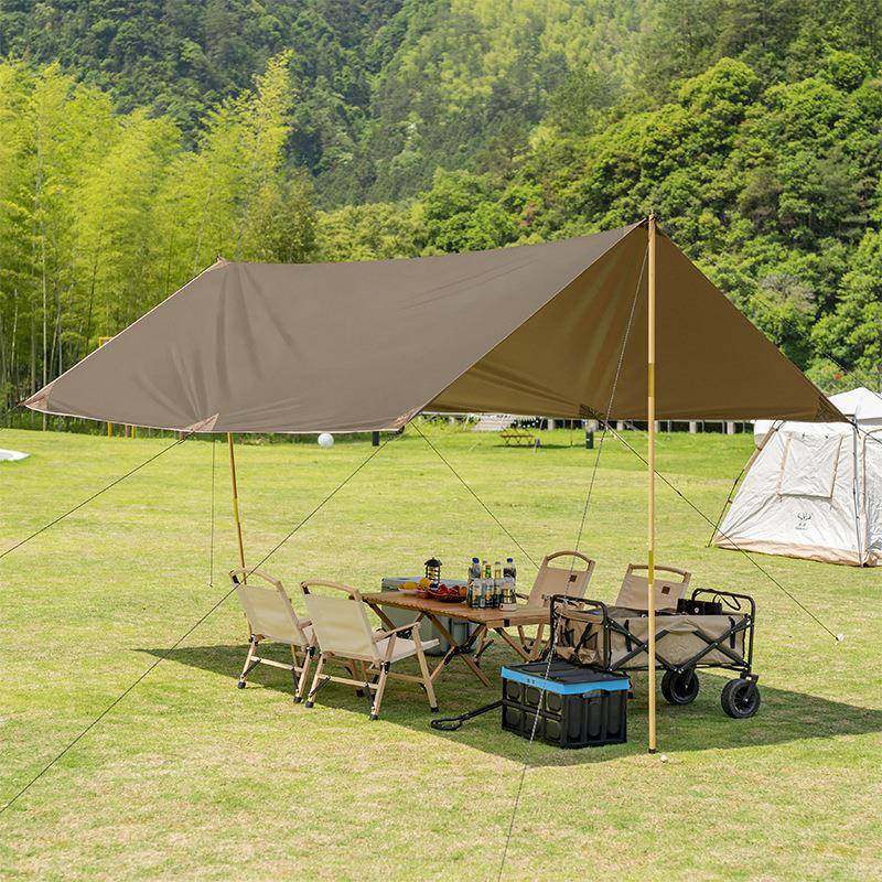 户外休野闲厂天NFJ-H02-幕便捷帐篷防装雨遮阳露天野营炊家度假凉