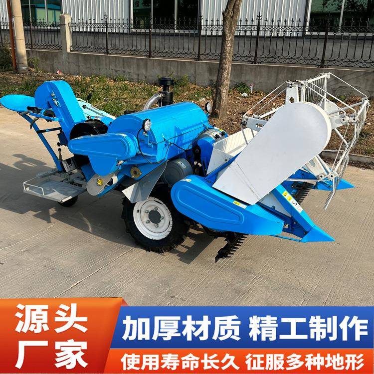 全喂入PEK收式家稻谷收获机 烂泥田稻收谷割用脱粒机 麦种收割机